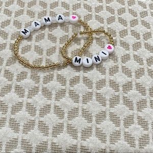 Handmade Beaded Mantra Bracelet Set